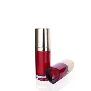 Customizable Cosmetics: Acrylic Plastic Lotion Bottles in Triangle Double Wall Design, Available in 15ml, 30ml, and 50ml Sizes