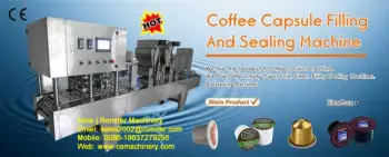 K-cup coffee capsule filling sealing machine