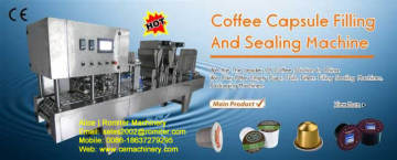 K-cup coffee capsule filling sealing machine
