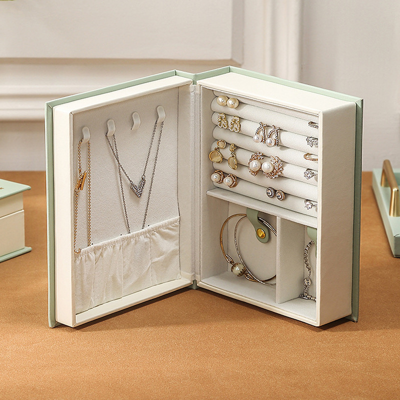 Multi-Functional Ornaments Display Jewelry Storage Book Case