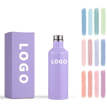 Stainless Steel Vacuum Insulated Travel Bottle with Lid, 15 oz/500 ml/30 oz Capacity