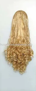 Lady wigs,golden color,long curly wig