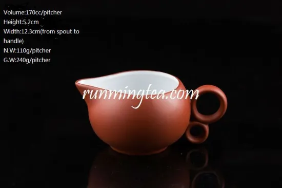 Chinese Zisha Clay Red Color Pitcher, 170cc/pitcher