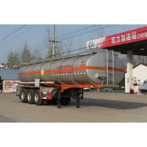 10.6m Tri-essieu Chimique Liquide Transport Semi Trailer