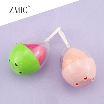 Egg Shape Pink Nude Purple Cosmetic Powder Puff in Box - Makeup Accessories and Tools