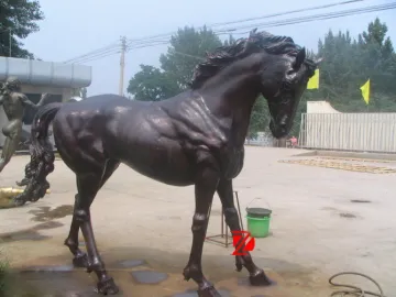 cast statue animal bronze horse sculpture