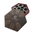 Papel de embalagem de luxo Hexagon Chocolate Box