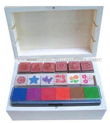 Kids Wooden Stamp Set