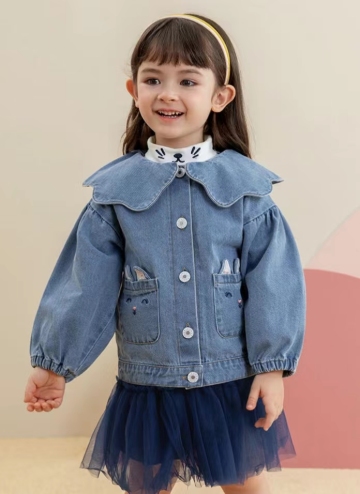 Autumn Baby Girls Denim Jacket