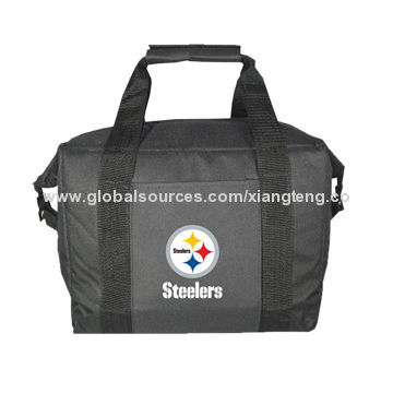 Polyester cooler bag with customized printings are accepted