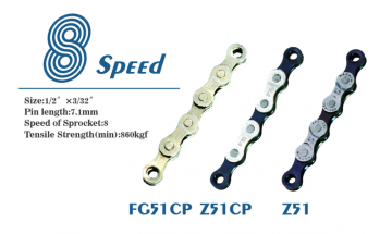 FG51CP / Z51CP / Z51 8 Speed Chain