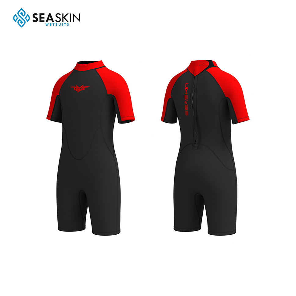 Seaskin Kids Front Front Zipper Wetsuit สำหรับการดำน้ำ Scuba