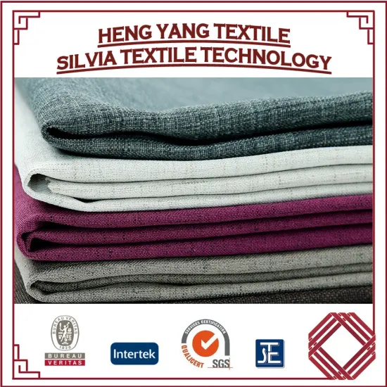 100% Polyester Linen Type Sofa Fabric for Middle East Market