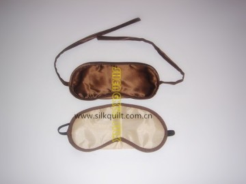 100% charmeuse silk eye mask sleep with ties