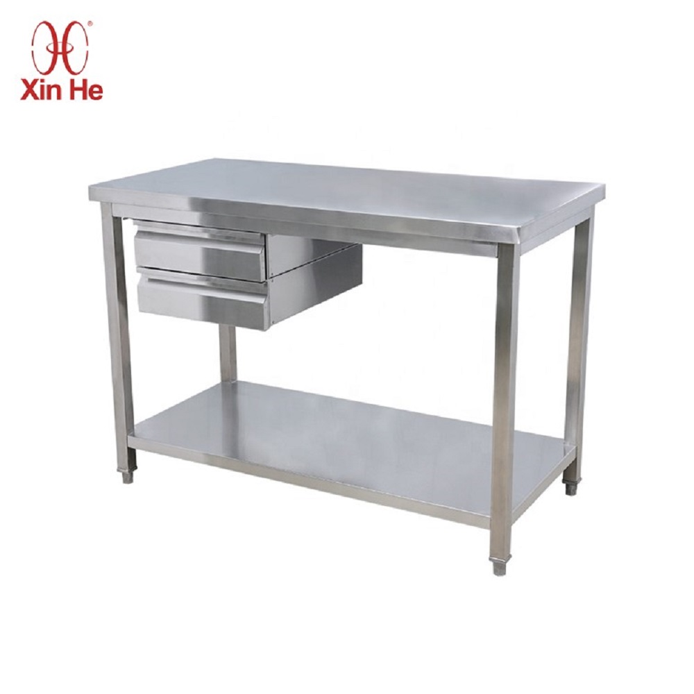 stainless steel work table with drawer