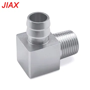 Hose Connector 90 Degree Adapeter 1/2in NPT to 5/8in Hose Barb,Heavy Duty 90 Degree Adapter 1/2in NPT to 5/8in Hose