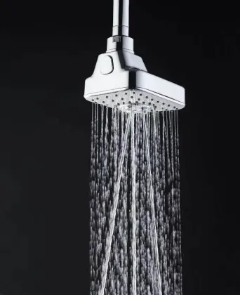 Round Rainfall 8 inch & 3 Functional Mist ECO Shower Head Set