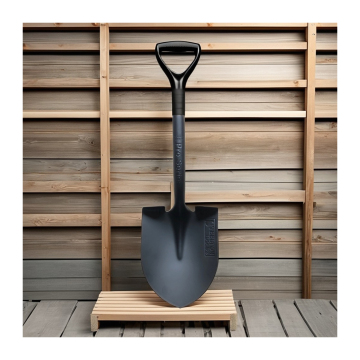 Professional Garden Shovel: Long Handle, Agricultural Grade, Steel Point - Perfect for Construction & Farming