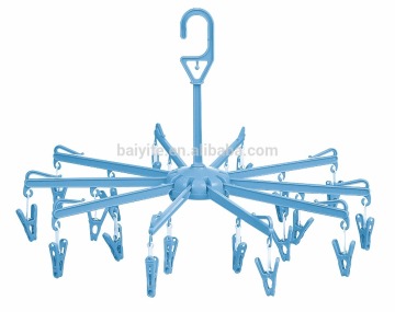 umbrellalike clothes hanger,socks display rack,plastic clothing rack