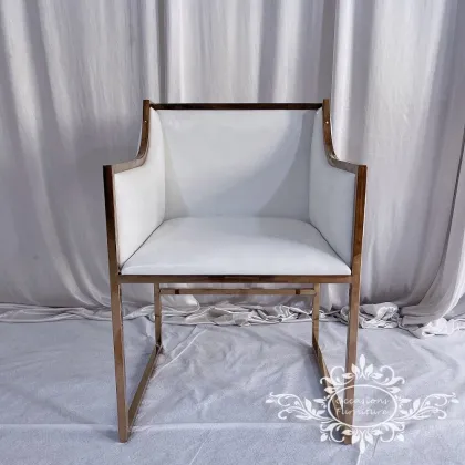 Rose Gold Single Seat Wedding Sofa Chairs