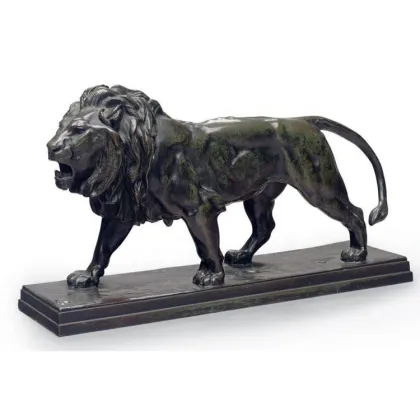 China factory lifesize bronze lion sculpture