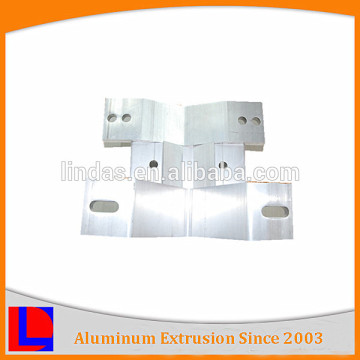 Mill finished ODM extruded 6000 series drilled industrial aluminum machined profile