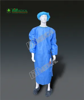 Blue Color SMS Strength Operation Cloth/Surgical Gown