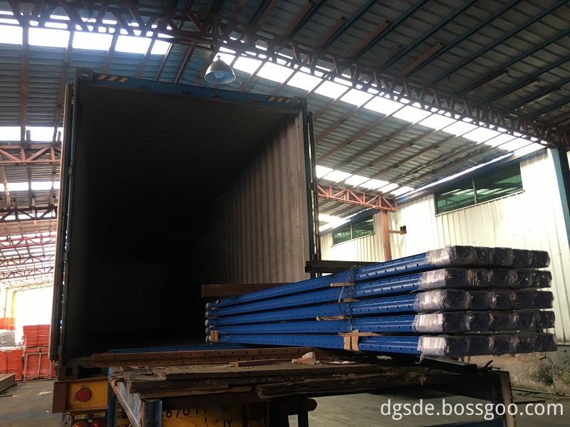 Blue Upright Loaded in Container