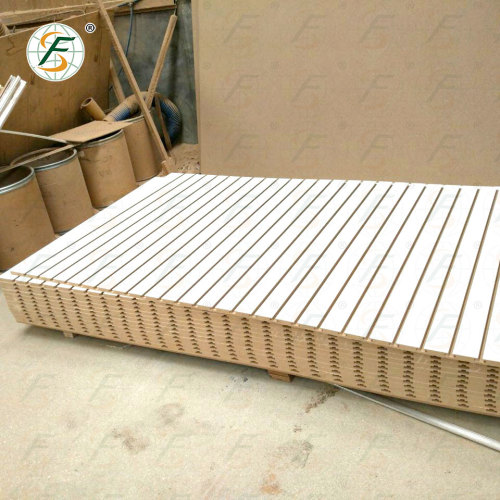 18mm Mỏng Trắng Melamine Mdf Slotted