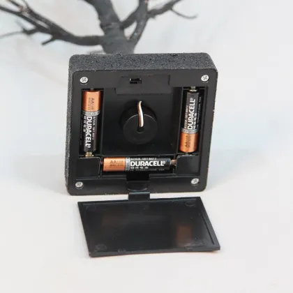 Lighted Mini Snowy Cherry Tree Christmas Tabletop Decoration