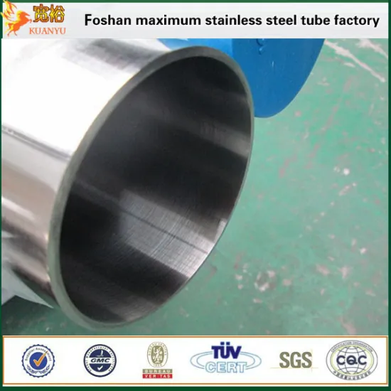 Stainless steel beverage industry pipe types 1.4401 grade 304 steel metal factory