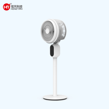 HONETIAN negative ion LED display 12 speeds 4 modes 12 timer 8 DC circulator custom colors indoor plastics hot sellers stand fan