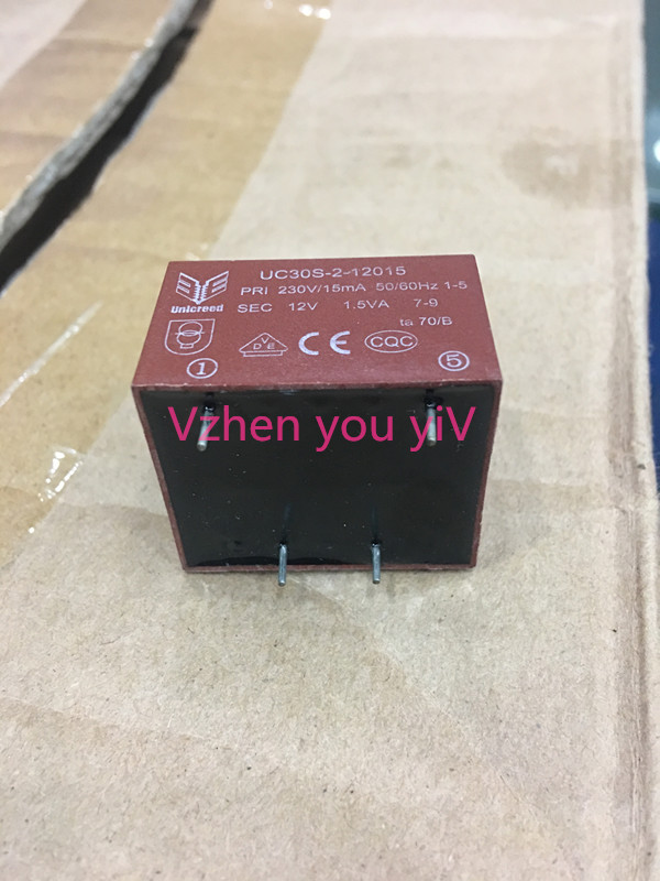 new and original UC30S - 2-12015 cans sealed transformer 230v to 12v 1.5VA