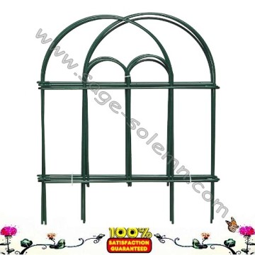8 ft x 18" Green Wire Arch Top Garden Fence Fencing Border