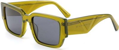 C3 Acetate Glasses Frame Transparent Olive Green