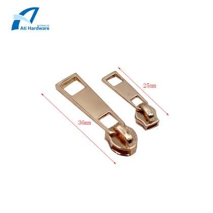 Zip Puller Hardware Part Square Hole Jacket Zipper
