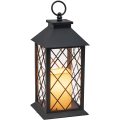 Lantern with LED Flameless Candle and Timer