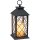 Lantern with LED Flameless Candle and Timer