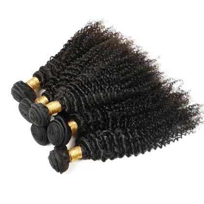 Curly Weave Human Hair Afro Kinky Curly Clip in Hair Extensions/Kinky Curly Virgin Hair