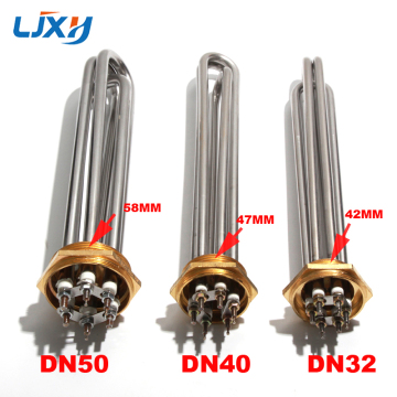 LJXH Electric Heating Element DN32-DN50 Stainless Steel 304 Immersion Heater