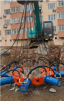 LICH Concrete Pile Head Cutter and Pile Breaker for Round Concrete Piles