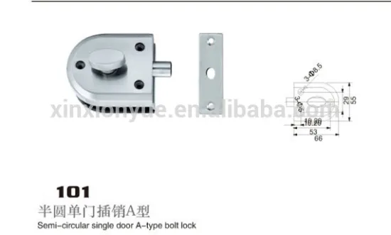 shower room glass door lock