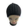 Men Navy Acrylic Beanie With Buttons