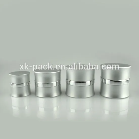 cosmetics aluminum cream empty jar