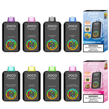 POCO SV25000 Puffs Disposable Vape Digital Screen Wholesale