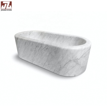Luxury Hotel Custom Marble Bathroom Accessories Set for Coffee Brown Bathtub Design