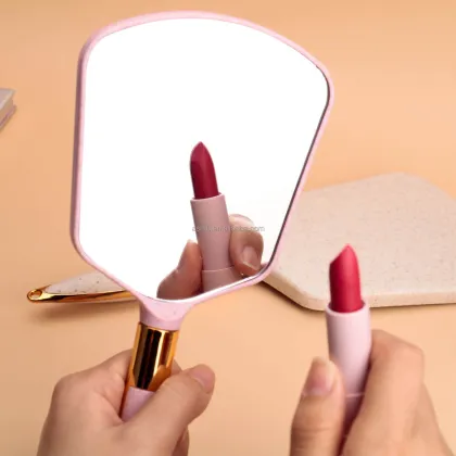 Personalized Plastic Square Mirror with Custom Logo: UV Printed, Folding and Long-Handled Cosmetic Makeup Mirror