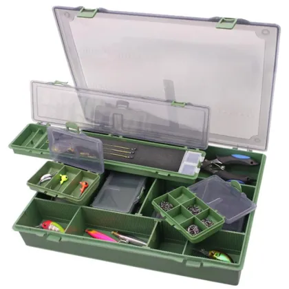 New Compartments Fishing Tackle Box: Storage Box for Fishing Accessories