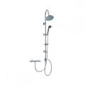 Antique Brass Shower Faucet Set with Shower Head and Hand Shower