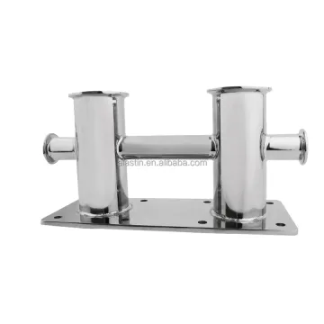 Factory directly shopping 316 stainless steel double cross bollard for boat